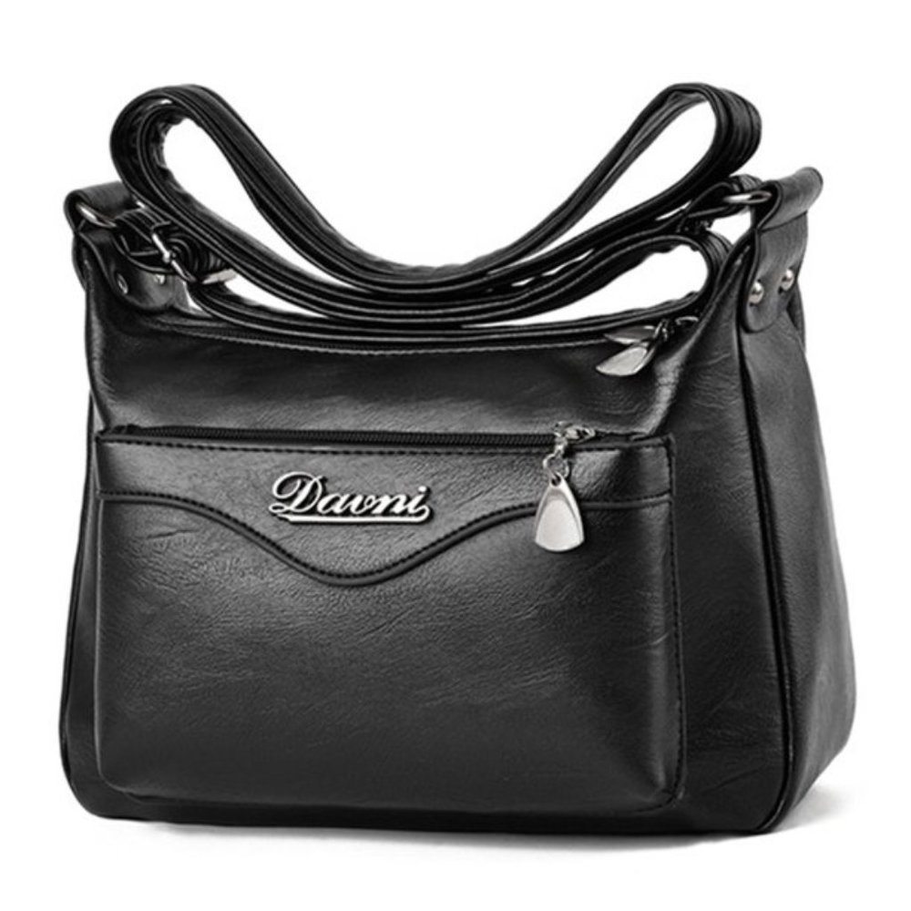 Ablanczoom Womens Crossbody Bag Multi-Pocket Large-capacity Soft Leather Handbag